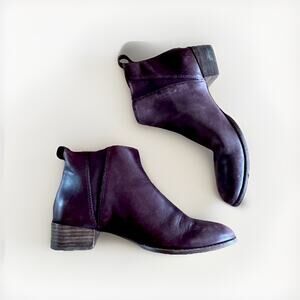 Madewell The Carina Boot Dark Cabernet Chelsea Ankle Booties Women Size 8